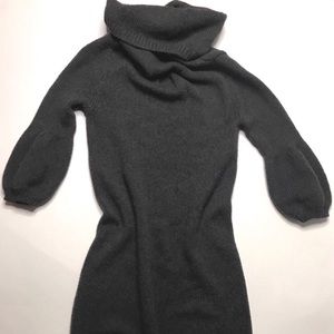 Vince Long Charcoal Grey Sweater Dress S